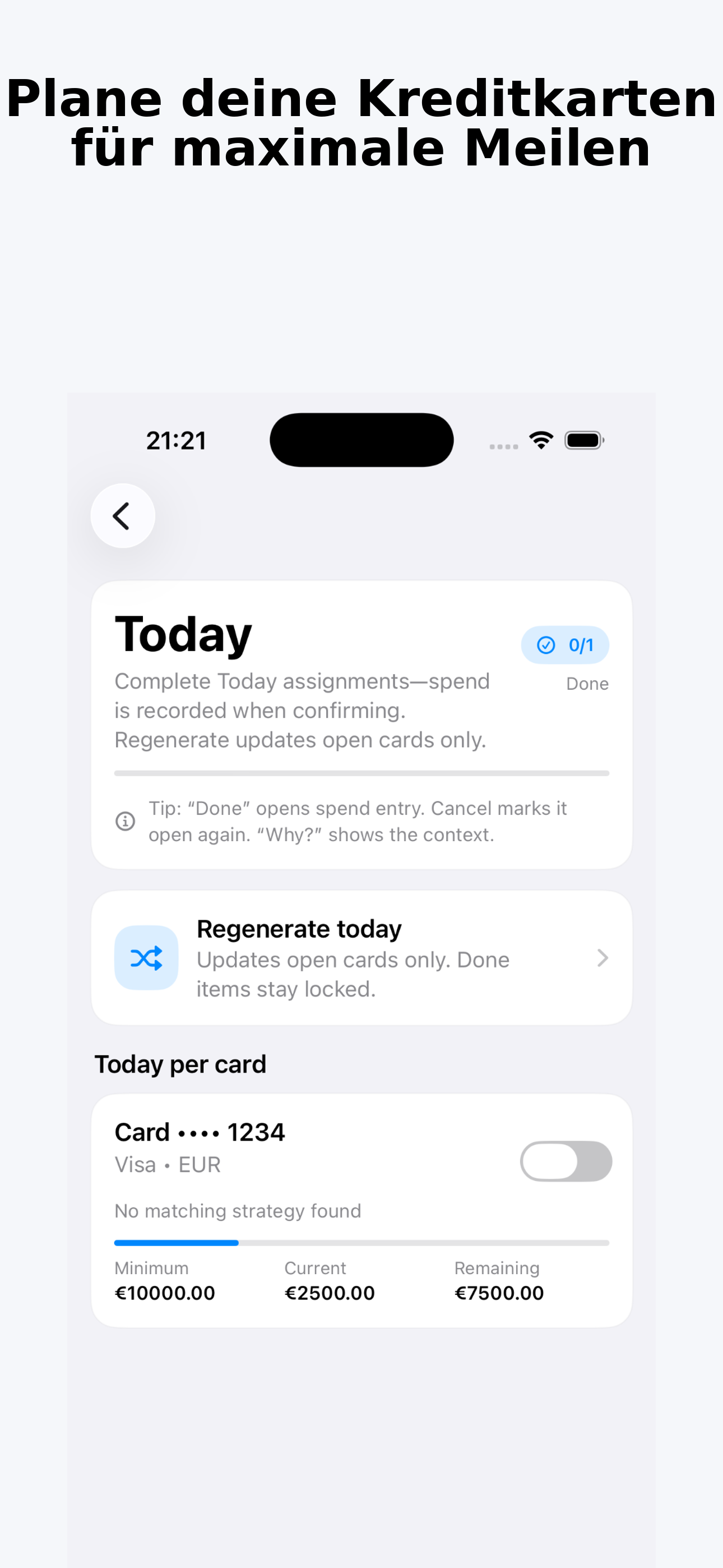 MileManager App Screenshot